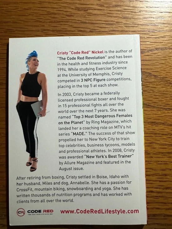 Code Red Cookbook by Cristy "Code Red" Nickel - White & Red Cover - Picture 4 of 4